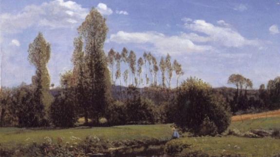 Claude Monet, Blick von Rouelles aus, 1858