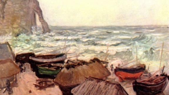 Claude Monet, Durchbrochener Fels bei Etretat, 1883