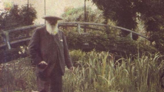 Amateurfotografie, Monet in seinem Garten, 1917