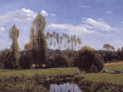 Claude Monet, Blick von Rouelles aus, 1858