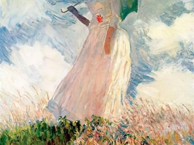 Monet Frau mit Sonnenschirm